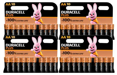 Immagine prodotto di Duracell Plus AA Batteries 40 pcs. +100% Extra Life