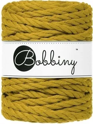 Zdjęcie produktu dla Bobbiny 3PLY Macramé Rope 9 mm 30 m Spicy Yellow Sznurek