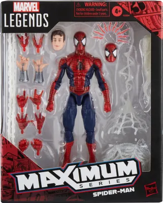 A Spider-Man action figure in its retail packaging.