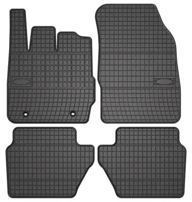 Produktbild von Gummi-Fußmatten für Ford Fiesta MK7 2008-2011 (Schrägheck) – 4-tlg, Schwarz, passgenau – Wielganizator SolidPRO