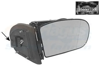 Produktbild von VAN WEZEL 3032828 Außenspiegel Seitenspiegel Rechts passend für MERCEDES-BENZ C-Klasse Limousine (W203) Asphärisch Beheizt