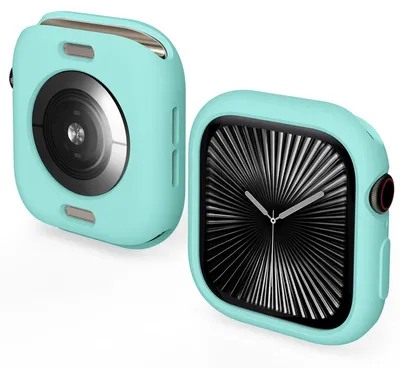 Produktbild von Für Apple Watch Series 10 46mm Candy Design Smart Watch TPU Gehäuse Hülle Türkis