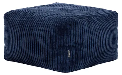 Produktbild von Icon Amara Kleiner Cord Sitzsack Hocker mit Füllung, Blau