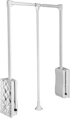 Produktbild von GTV - Stromabnehmer mit Öllift 545mm - 700mm - Kleiderlift mit Öldruckfeder Schrankbreite - weiß - 100% Stahl