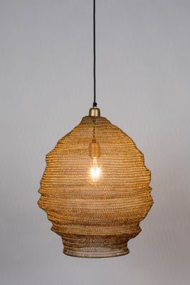 deckenleuchte Lena 48 x 158 cm Stahl gold