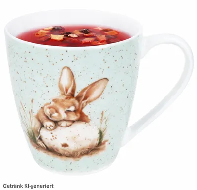 Immagine prodotto di Tazza da caffè Ritzenhoff Bunny verde 300 ml in porcellana, Pasqua, coniglio, uova