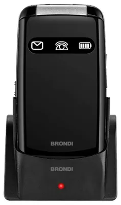 Produktbild von Brondi Fox S Dual-SIM-Klapphandy Schwarz 2,0"-Display GSM Quadriband