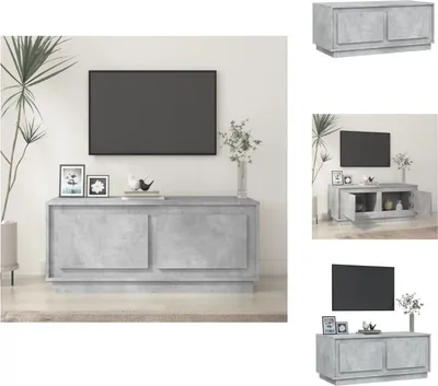 Zdjęcie produktu dla vidaXL Stolik kawowy betonowy szary 102x50x44 cm materiał drewnopochodny - Stoliki kawowe