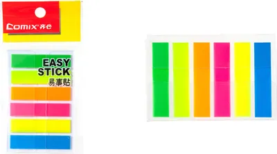 Obrázok produktu pre Samolepiaca záložka fluorescenčná 6x44x30mm D7036