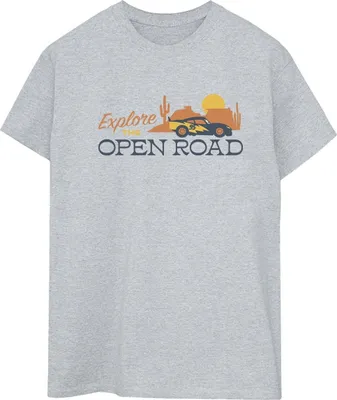 Produktbild von Disney - "Cars Explore The Open Road" T-Shirt für Damen BI16228 (L) (Grau)