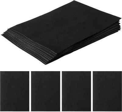 Produktbild von Famanu Selbstklebende Schaumstoffmatten 10 Stück – EVA Antirutschplatten – Schwarz – 295 x 213 mm