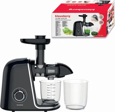 Produktbild von Klausberg Saftpresse KB-7866 Schwarz Kaltpressung