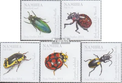 Produktbild von Briefmarken Namibia - Südwestafrika 2013 Mi 1435-1439 (kompl.Ausg.) postfrisch Käfer