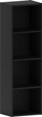 Produktbild von Famanu Bücherregal 4-lagig - Schwarz