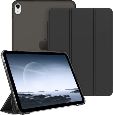 Produktbild von Fintie Hülle für iPad 11. Generation 2025 11 Zoll (A16), iPad 10. Generation 10.9 Zoll 2022 - Ultradünn Schutzhülle mit transparenter Rückseite Abdeckung Case Cover, Auto Schlaf/Wach, Schwarz