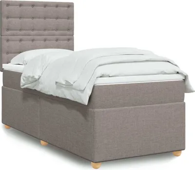 Produktbild von Maison Exclusive - Boxspringbett mit Matratze Taupe 90x200 cm Stoff