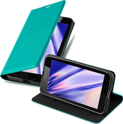 Zdjęcie produktu dla Pokrowiec Cadorabo na telefon Nokia Lumia 640 w kolorze turkusowym z magnetycznym zamknięciem