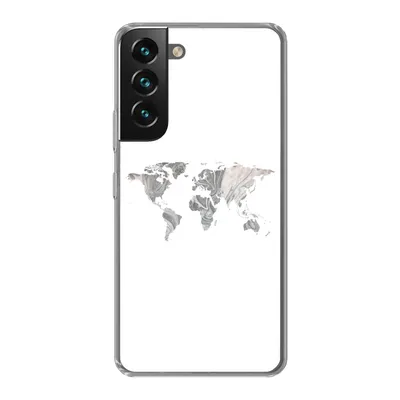 Produktbild von MuchoWow® Handyhülle Schutzhülle Hülle für Samsung Galaxy S22 Plus Weltkarte - Muster - Schwarz Silikon Softcase Handy Hülle - Schutzabdeckung