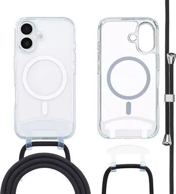 Image de imoshion MagSafe Backcover avec cordon détachable pour l'Apple iPhone 16 - Transparent