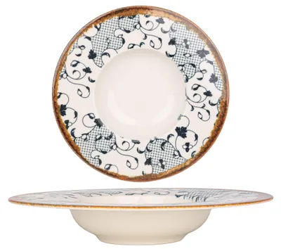 Obrázek produktu pro Porcelánové talíře na dorty Kütahya – Fluer Amber – porcelán – 27 cm (400 ml)