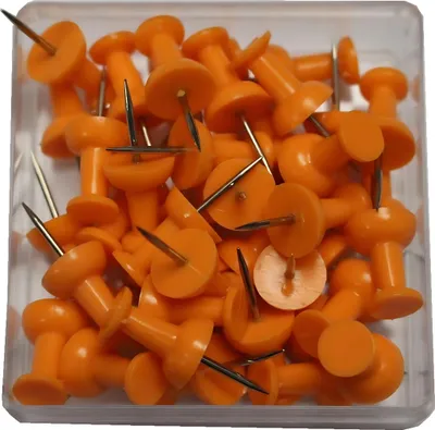Produktbild von Pinnwandnadel 7,5mm orange VE=40 Stück