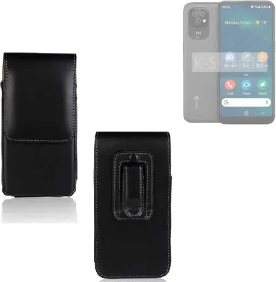 Produktbild von K-S-Trade Gürteltasche kompatibel mit Doro 8100 Schutz Hülle Handy Hülle mit Magnetverschluss Holster in schwarz