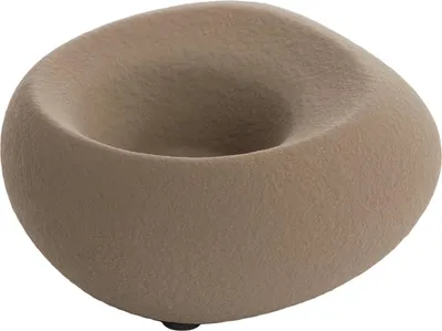 Produktbild von Windlicht - 16 x 9 cm - Braun - Keramik - oval