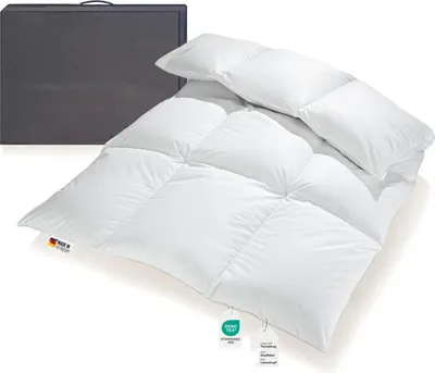 Produktbild von Extra warme 100% Winter Daunendecke sibirische Daunen 135x200 1200g BB
