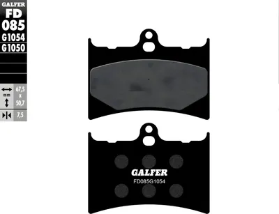 Produktbild von Bremsbeläge Set Galfer 2x FD085G1054 Semi-Metall vorne
