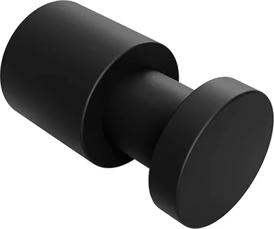 Produktbild von BARK Kleiderhaken Messing Schwarz 30x16x16 mm für Bad & Küche >> zum Bohren