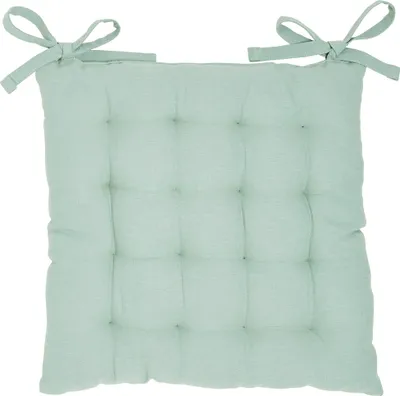Produktbild von Stuhlkissen aus Baumwolle für die Küche COMFORT, mit Bindebändern, 38 x 38 cm