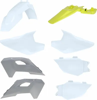 Obrázok produktu pre ACERBIS 8-dielna sada kapotáže biela/sivá/žltá pre HUSQVARNA TC 65