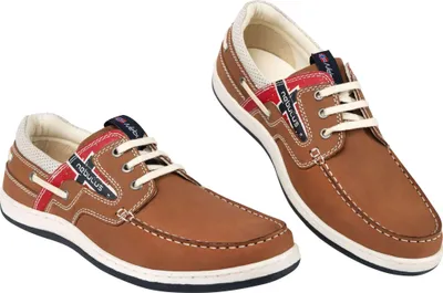 Produktbild von nebulus Leder-Bootsschuhe RIVA, Segelschuhe , Mokassins , P5776 - Herren, hellbraun, 43