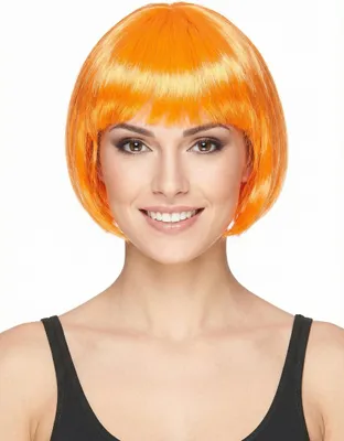 Immagine prodotto di parrucca arancione per capelli corti da donna