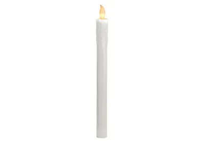 Produktbild von Best Season LED-Leuchtkerzen lang, 2er Set elfenbein, ca.24x2,5 cm, Schalter oben, batteriebe, 066-61