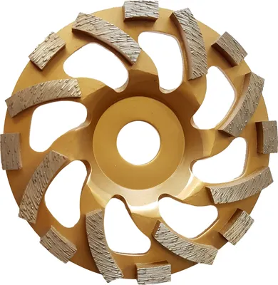 Produktbild von Diamant Schleiftopf 180 mm 22,23 mm Bohrung 16 Segmente Wechselsegment Basic für Beton Estrich