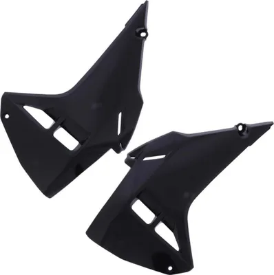 Produktbild von POLISPORT schwarze Kühlerseitenteile für Honda CRF