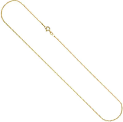 Produktbild von 1,3mm Panzerkette Kette Halskette Collier aus 925 Silber gelbgold vergoldet 45cm