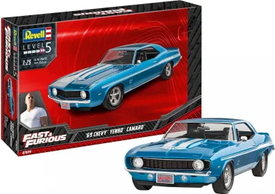 Produktbild von Revell Model Set Fast & Furious 1969 Chevy Camaro Yenko, Auto, Modellbausatz, Modell Bausatz, 92 Teile, ab 13 Jahre, 67694