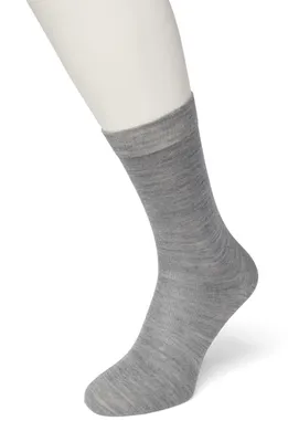 Produktbild von Bonnie Doon Woll-/Baumwollsocken, Hellgrau, Damengröße 35/38 – Obermaterial: 70 % Feinwolle – Innenmaterial: Baumwolle – Hautfreundlich – Wunderbar warm – Glatte Nähte – Sehr bequem – Wollsocken – Hellgrau meliert – BD631402.107