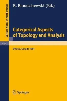 Zdjęcie produktu dla Categorical Aspects of Topology and Analysis