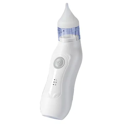 Produktbild von Elektrischer Nasensauger für Babys, 3-stufige Saugkraftregelung, wasserdichtes Design, mit 2 Silikonaufsätzen, ultra-leiser Betrieb (<40 dB)