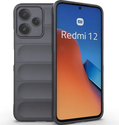 Produktbild von Handyhülle für Xiaomi Redmi 12 5G Weich TPU Silikon Stossfest Anti-rutsch Hülle Dunkelgrau