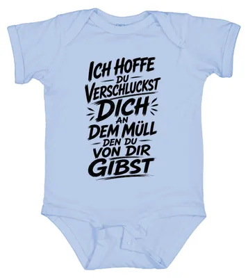 Obrázok produktu pre Dúfam, že sa niečo nezasekne. Sarkastická, zábavná, ironická. Body pre bábätko, svetlomodrá, veľkosť 12/18 mesiacov