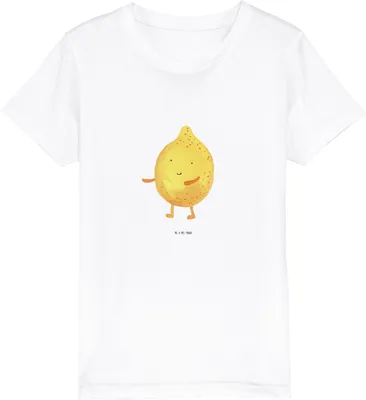 Produktbild von Mr. & Mrs. Panda Kleinkinder T-Shirt Beste Freunde Zitrone 12-14 Jahre (152/164) - Weiß - Geschenk, Organic Kinder, Mädchen, Fehlende Keywords, Baumwolle, Kindershirt