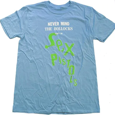 Image de Pistols - "Never Mind The Bollocks" T-shirt homme/femme unie RO4714 (L) (Bleu clair)