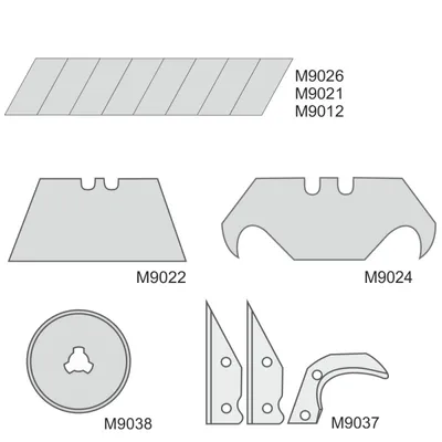Image de DEDRA Lames de rechange pour #M9036 3pcs - M9038