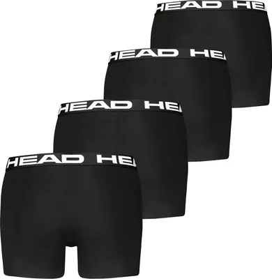 Produktbild von Head Herren Basic Boxer Pant Shorts Unterwäsche Unterhose 4 er Pack, Farbe:001 - Black, Bekleidungsgröße:XXL