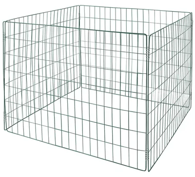 Image de Composteur en métal Bac à compost Grille à compost 90 x 90 x 70 cm Vert Grille de jardin V2Aox