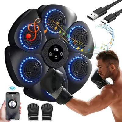Produktbild von Juksun Boxmaschine mit Musik Bluetooth Musikboxmaschine 40.5x40.5cm mit Bluetooth Musik 9 Modi 18 Geschwindigkeiten für Erwachsene Kinder